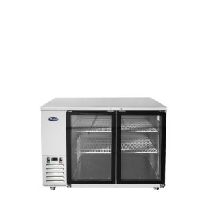 Atosa SBB48GGRAUS1 48″ Shallow Depth Back Bar Cooler with Glass Doors - Continental Restaurant Equipment