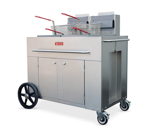 Outdoor Portable Fryer Double Tank Propane - Continental Restaurant Equipment