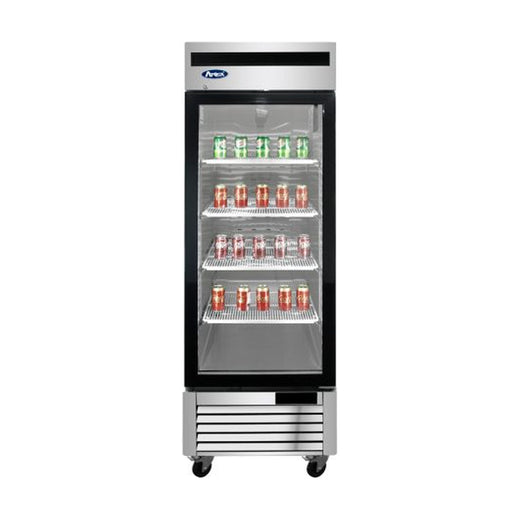 Atosa MCF8705GR 27” 1 Glass Door Merchandiser Refrigerator Stainless Steel