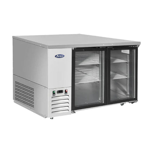 Atosa SBB48GGRAUS1 48” Glass Door Back Bar Cooler Shallow Depth