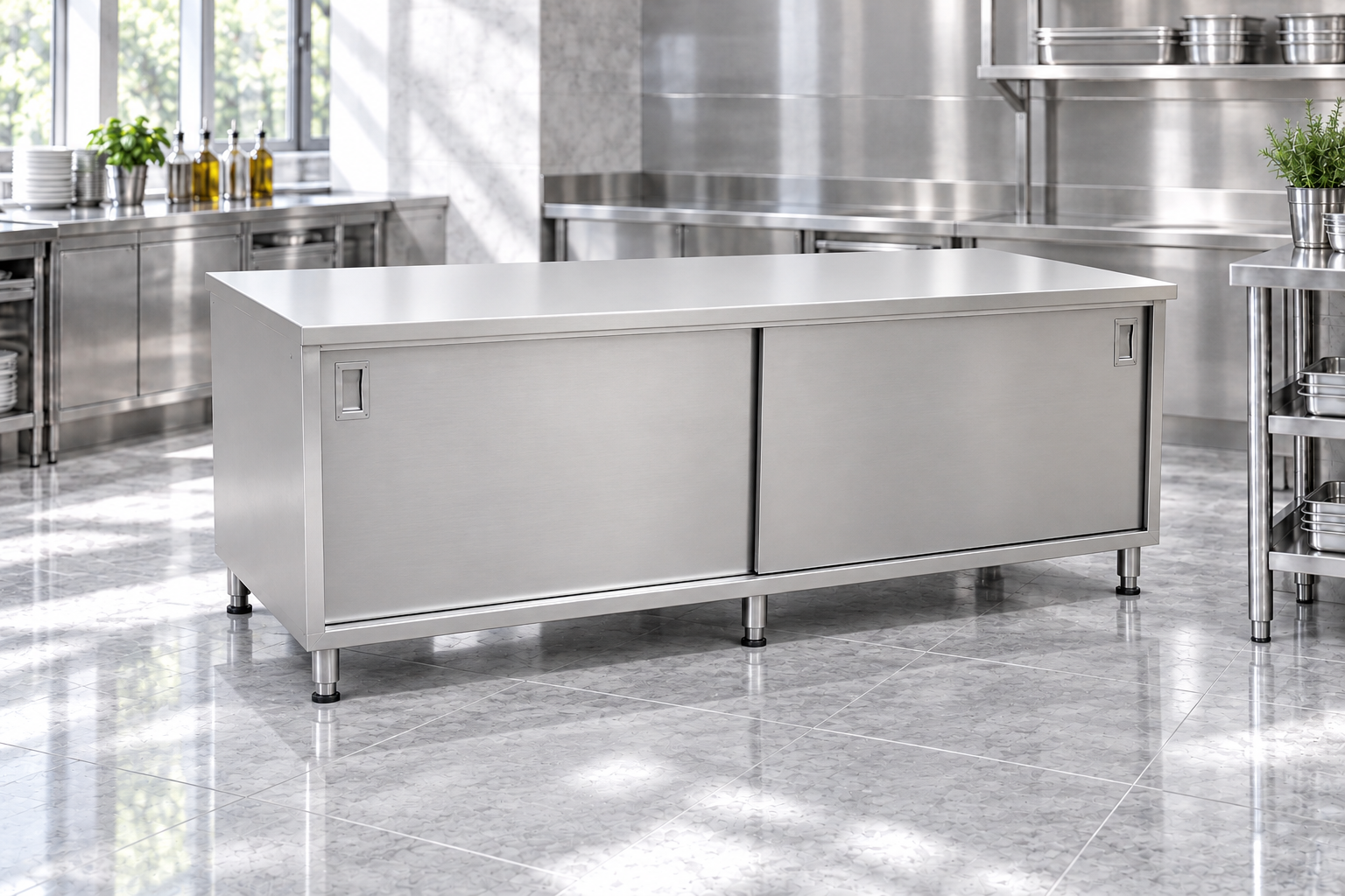 Worktables with Cabinets equipment