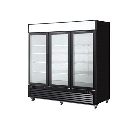 EFI F3-82GDVC Glass Door Merchandiser Freezer - 3 Doors - Continental Restaurant Equipment