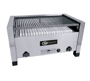 EmberGlo Gas Char-Broiler 31C 36 Inch Wide Open Front with Flame control - Continental Restaurant Equipment