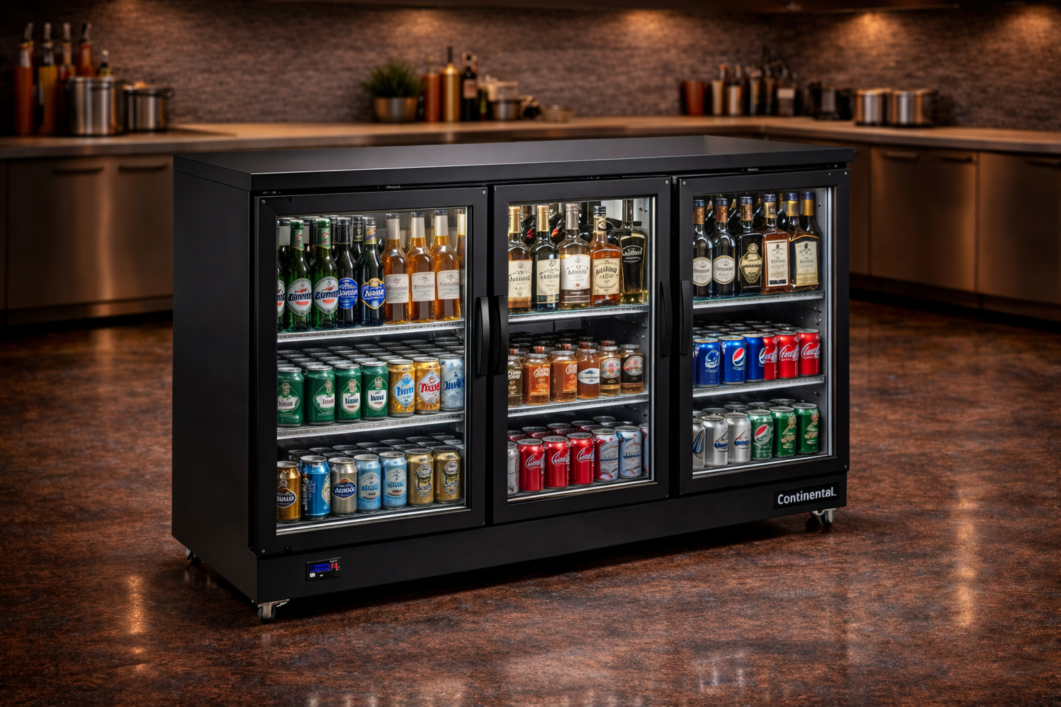 Glass Door Back Bar Coolers