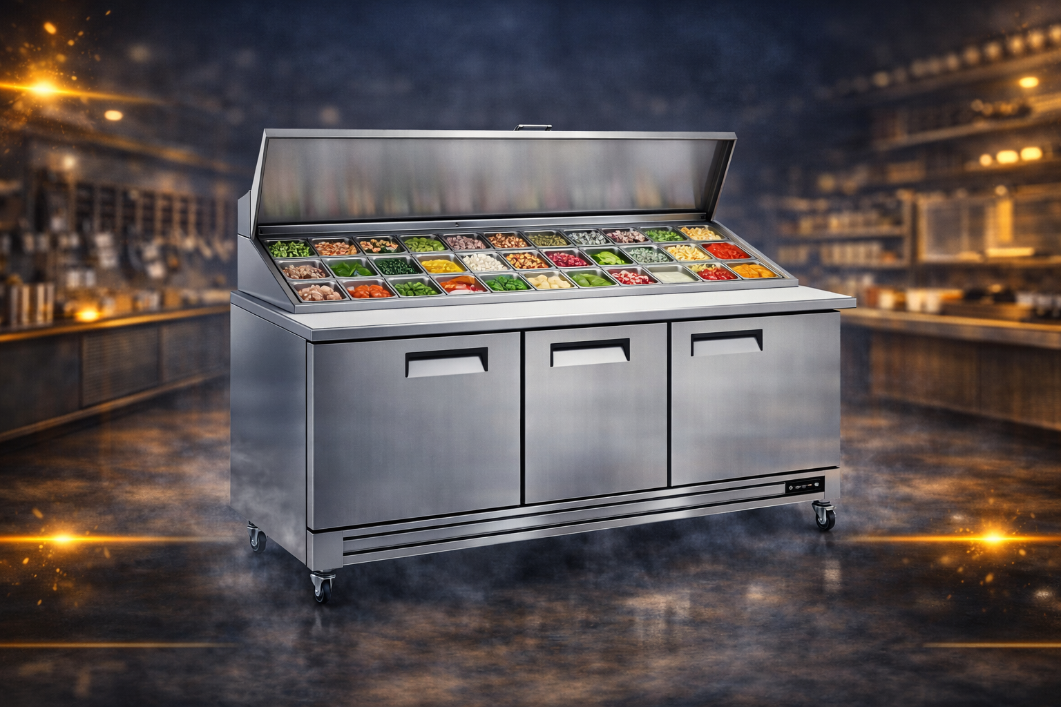 Mega Top Prep Tables for Commercial | Continental Restaurant Equipment