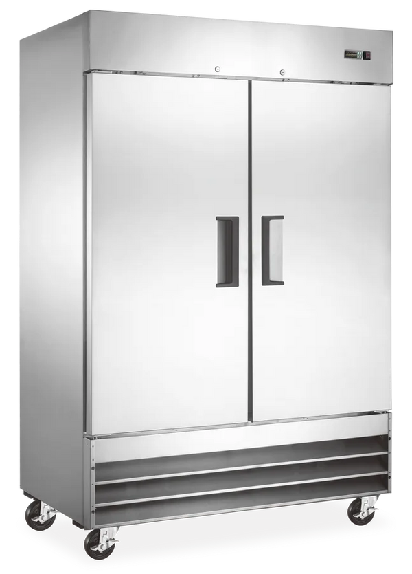 Omcan  RE-CN-0041E-HC Aurora 54″ Reach-In Refrigerator, 2 Doors, Stainless Steel, 41 cu.ft. (1169 L) Capacity – 120V, 249W