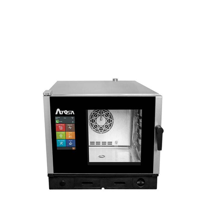 Atosa AEC-0511E Smart Touch Combi Oven Electric 10” Smart Touch Screen - Continental Restaurant Equipment