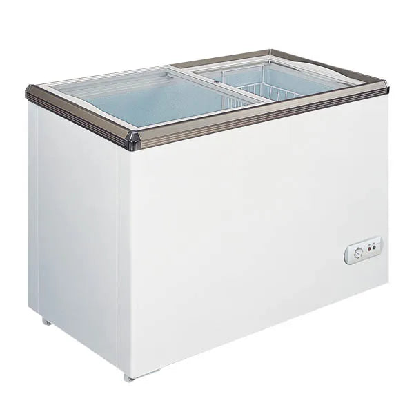 Omcan  FR-CN-0200 34" Ice Cream Display Chest Freezer with Flat Glass Top - Continental Restaurant Equipment