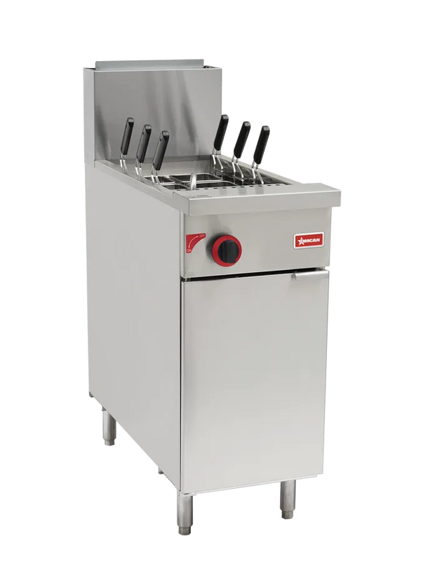 Omcan  CE-CN-0011-NG Pasta Cooker Single Tank 11 Gallon, 6 baskets, 70,000 BTU Natural Gas