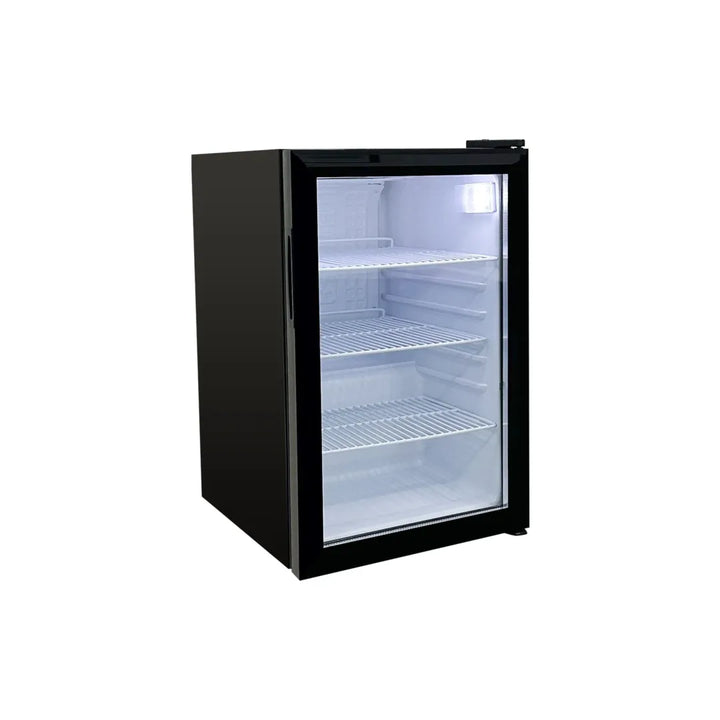 Omcan  RS-CN-0068 19″ Black Countertop Display Refrigerator with 2.5 cu.ft. (68 L) Capacity – 110V, 80W - Continental Restaurant Equipment