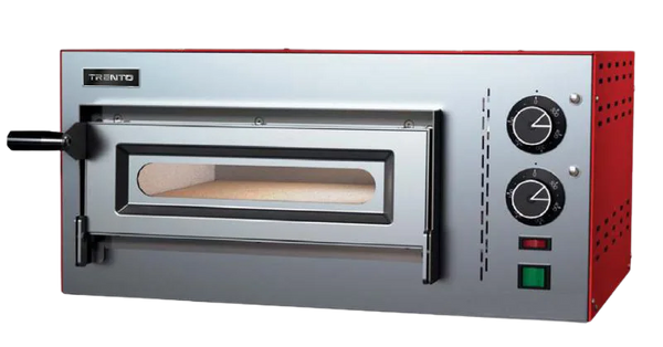 Omcan  PE-IT-0005-110V Trento Compact Series 23″ Single Chamber Pizza Oven with 13.75″ Chamber – 2.3 kW, 110 V - Continental Restaurant Equipment