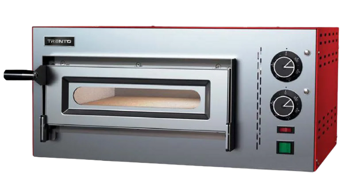 Omcan  PE-IT-0005-110V Trento Compact Series 23″ Single Chamber Pizza Oven with 13.75″ Chamber – 2.3 kW, 110 V - Continental Restaurant Equipment