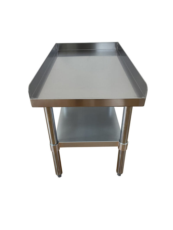 30″ x 15″ equipment stand 15 Inch Wide 16GA.430S/S top shelf