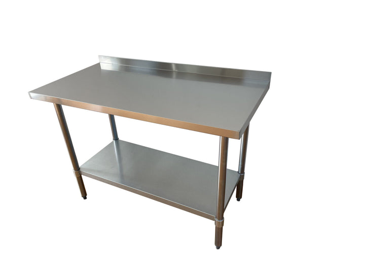 24″ x 36″ Stainless Steel Work Table with 2″ Backsplash - Continental Restaurant Equipment