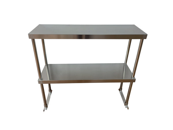 48-inch stainless steel double deck overshelf - Continental Restaurant Equipment