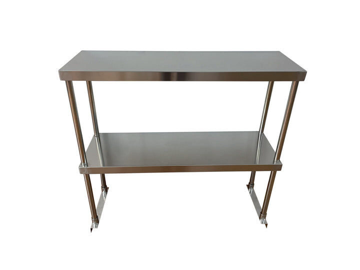 48-inch stainless steel double deck overshelf - Continental Restaurant Equipment