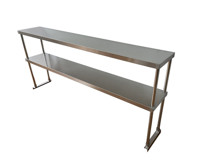 72-inch stainless steel double deck overshelf - Continental Restaurant Equipment