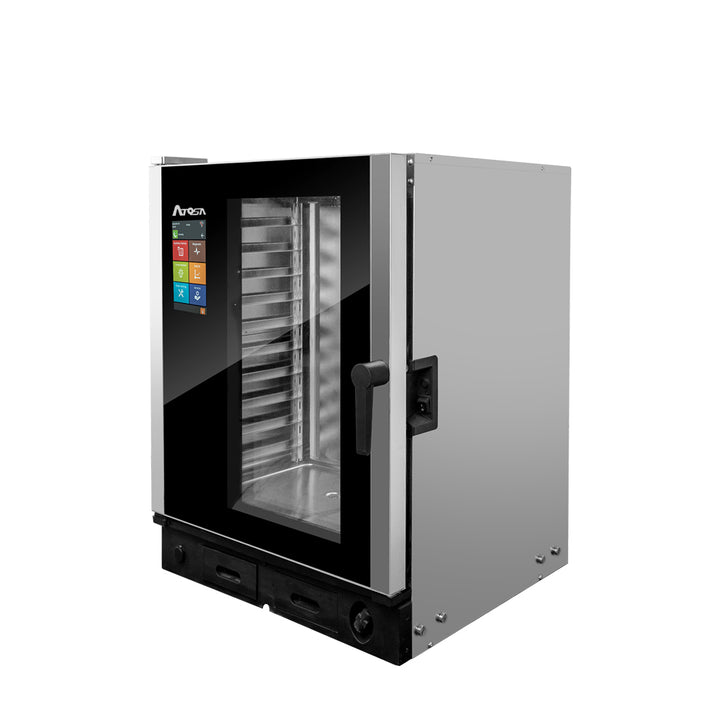 Atosa AEC-1011E Smart Touch Combi Oven Electric 10” Smart Touch Screen - Continental Restaurant Equipment