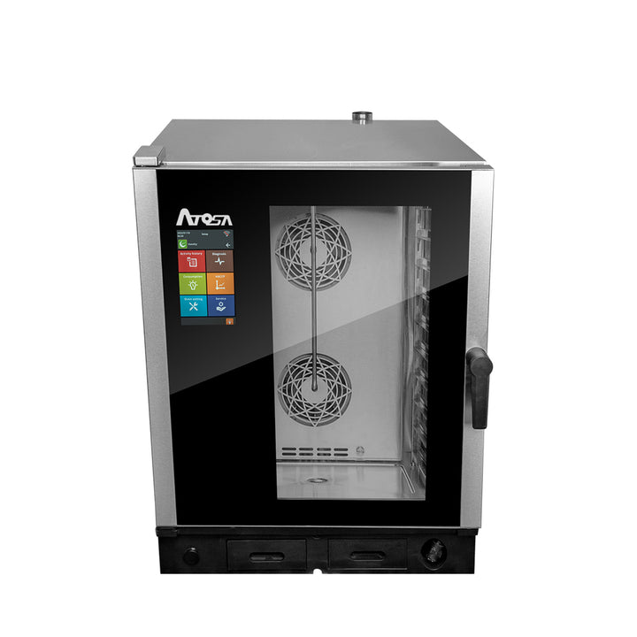 Atosa AEC-1011E Smart Touch Combi Oven Electric 10” Smart Touch Screen - Continental Restaurant Equipment