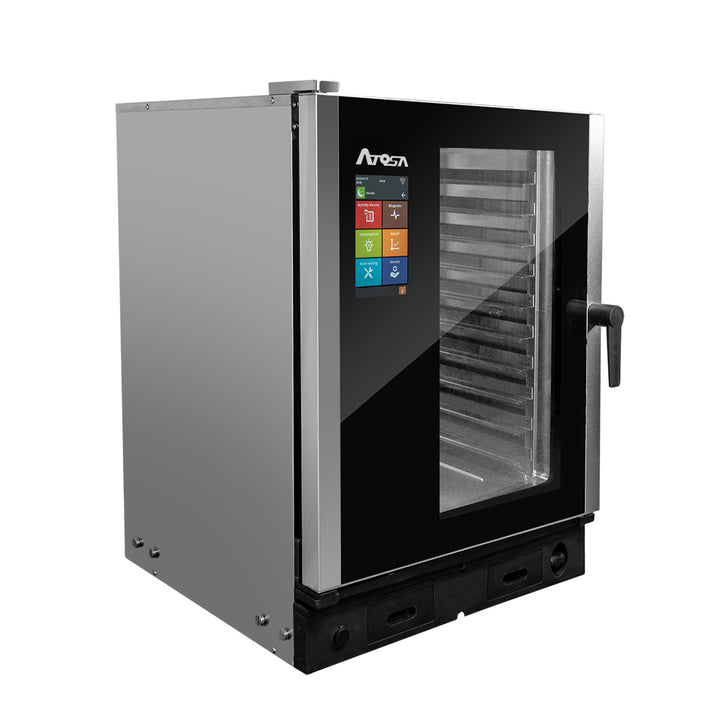Atosa AEC-1021E Smart Touch Combi Oven Electric 10” Smart Touch Screen - Continental Restaurant Equipment
