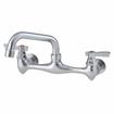 TOP-LINE® 8" OC Wall Mount Faucet with 12" Swivel Spout (TLL13-8112-SE1Z) - Continental Restaurant Equipment