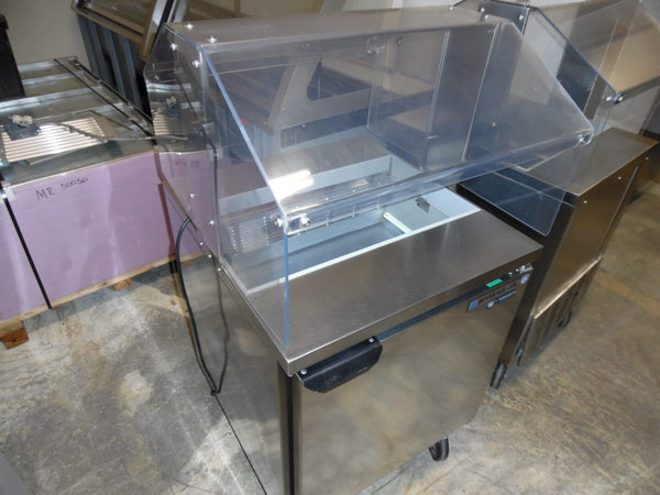 Used Beverage Air Salad Table  with Serving guard 28" - Continental Restaurant Equipment
