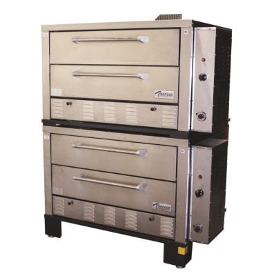 Peerless CW62PSC Double Stack Gas Deck Pizza Oven - Continental Restaurant Equipment
