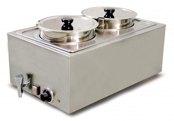 Double food warmer with 8l per container capacity item: 19077 - Continental Restaurant Equipment
