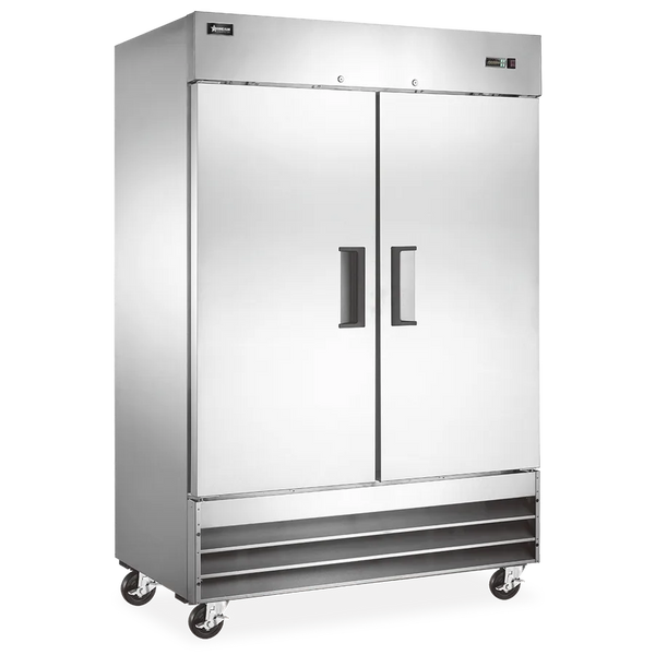 Omcan 54″ Reach-in Refrigerator, 2 Doors, Stainless Steel, 47 cu.ft. (1330 L) Capacity – 110V, 1/4 HP