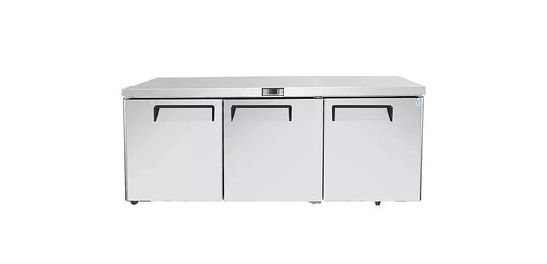 Atosa MGF8404 - 72" Undercounter Refrigerator - 3 Door - Continental Restaurant Equipment