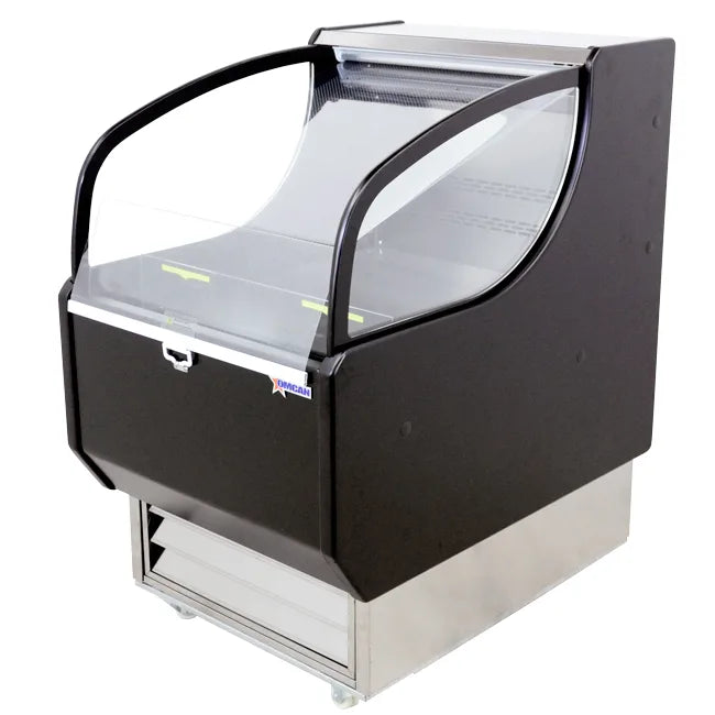 Omcan  RS-CN-0186 26″ Grab-and-Go Open Refrigerated Self-Serve Display Case with 6.6 cu.ft Capacity - Continental Restaurant Equipment