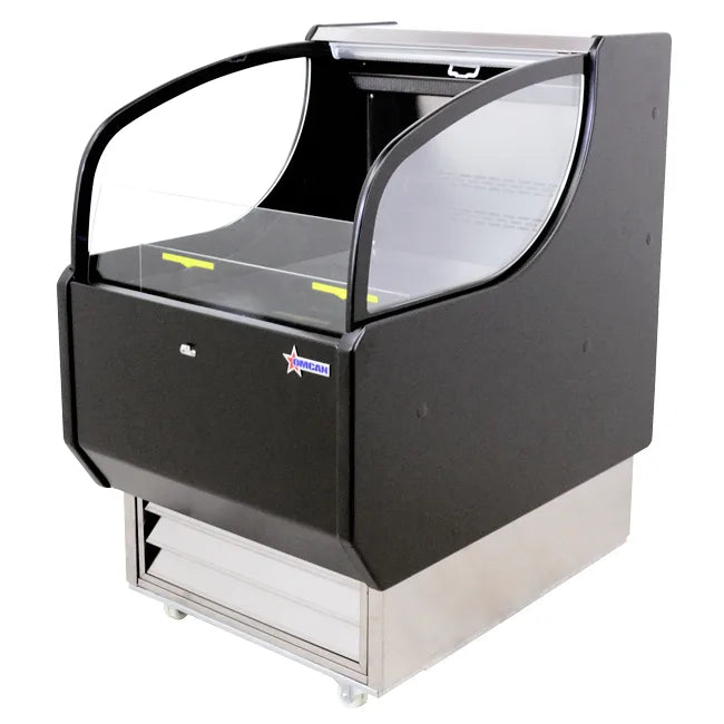 Omcan  RS-CN-0186 26″ Grab-and-Go Open Refrigerated Self-Serve Display Case with 6.6 cu.ft Capacity - Continental Restaurant Equipment