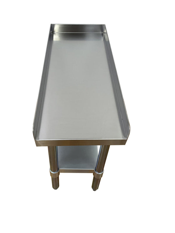 30″ x 12″ equipment stand 12 Inch Wide 16GA.430S/S top shelf