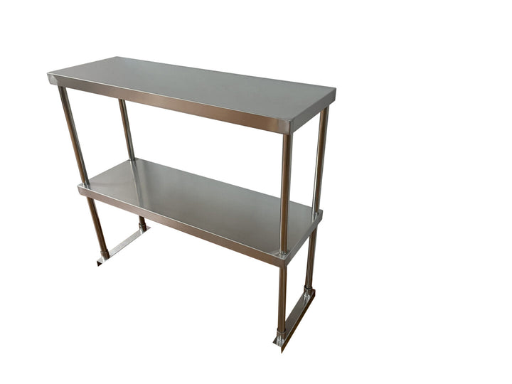 48-inch stainless steel double deck overshelf - Continental Restaurant Equipment
