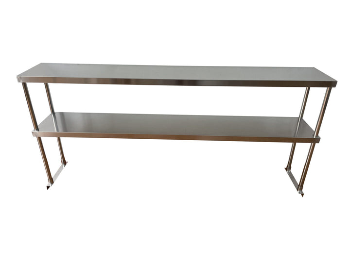 72-inch stainless steel double deck overshelf - Continental Restaurant Equipment