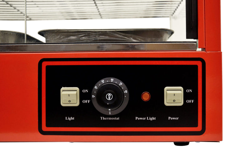 Omcan 21479 26-Inch Curved Glass Display Warmer With 1.2 KW - Continental Restaurant Equipment
