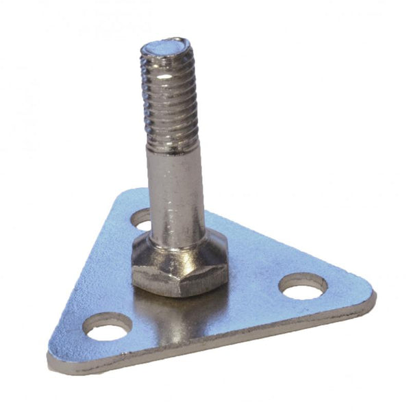 foot plate for wire chrome and epoxy shelving item: 24829