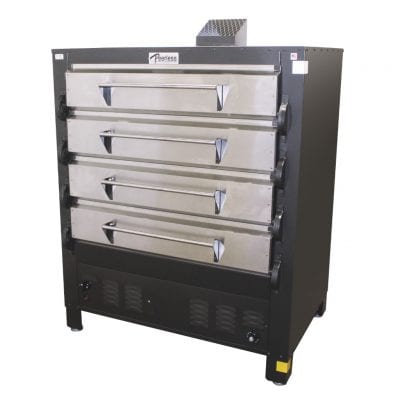 Peerless 2348P Multi-deck Gas Pizza Oven 42"W x 32"D deck interiors - Continental Restaurant Equipment