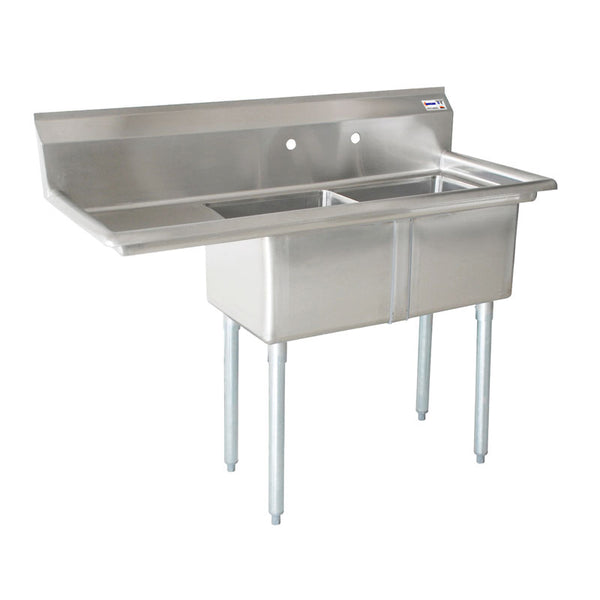 Omcan Canada 43790 Two (2) Compartment Sink - Continental Restaurant Equipment