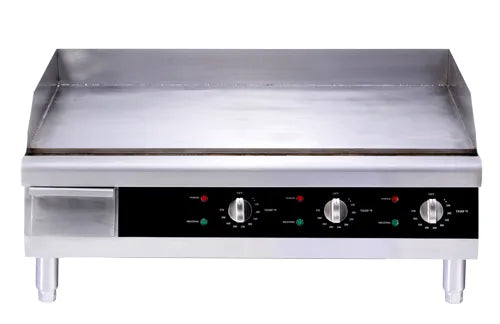 Omcan  CE-CN-0766 30″ Countertop Stainless Steel Electric Griddle with 30″ x 15.5″ Cooking Area – 208-220V, 4,500W