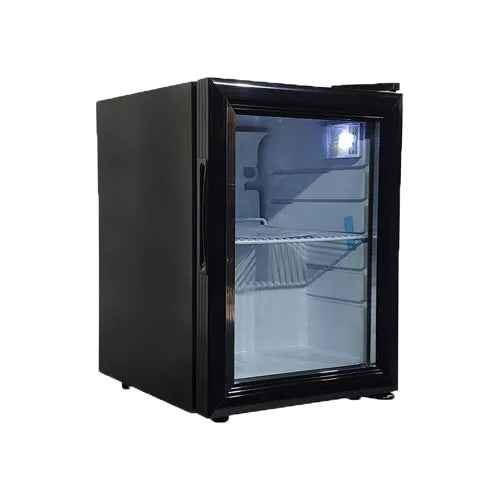 Omcan  RS-CN-0021 13″ Black Countertop Display Refrigerator 21 Liter (0.74 cu.ft.) - Continental Restaurant Equipment