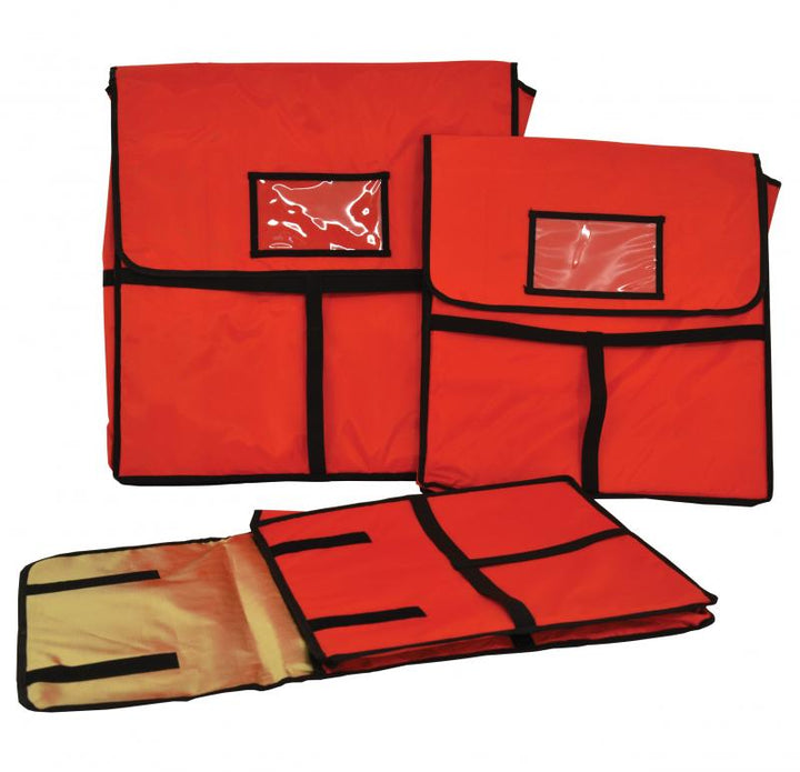 24″ x 24″ Pizza delivery bag with the capacity of two 22″ pizza boxes item: 28354 - Continental Restaurant Equipment
