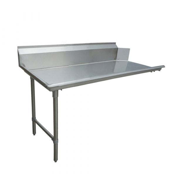 48-Inch Stainless Steel Clean Dish Table – Left Side Item: 28476 - Continental Restaurant Equipment