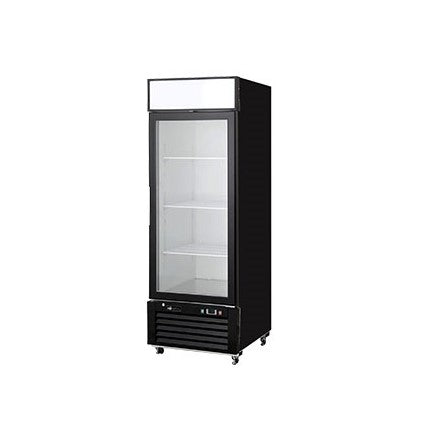 EFI C1-28GDVCX X-LINE 28" Glass Single Door Black Cooler