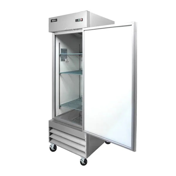 Omcan  FR-CN-0737-HC 29″ Reach-in Freezer, 1 Door, Stainless Steel, 23 cu.ft (650 L) Capacity – 110V, 1/2 HP - Continental Restaurant Equipment