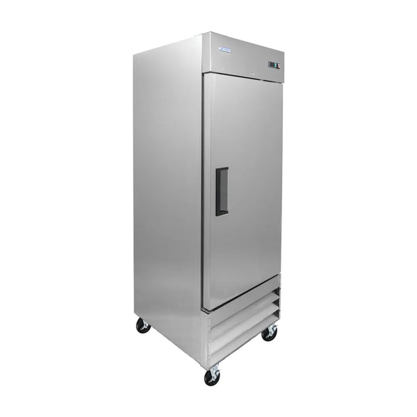 Omcan  FR-CN-0737E-HC Aurora 29″ Reach-In Freezer, 1 Door, Stainless Steel, 21 cu.ft. (583 L) Capacity – 110V, 456W - Continental Restaurant Equipment