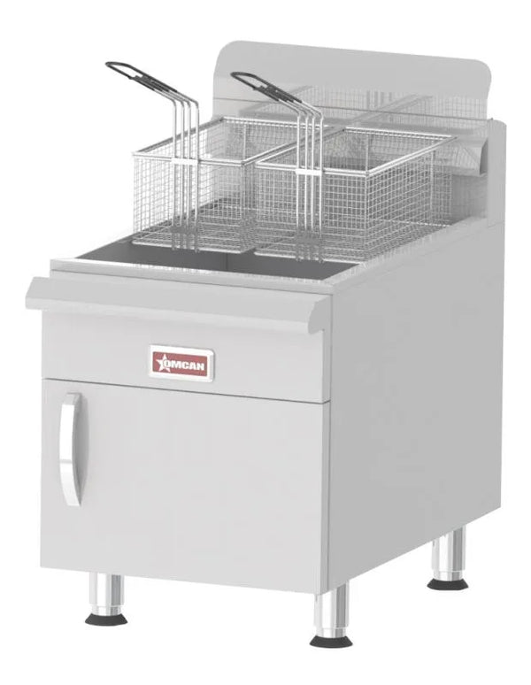 Omcan  CE-CN-UR-CF30-NG Commercial Countertop Natural Gas Fryer with 53,000 BTU and 30 lb. Oil Capacity