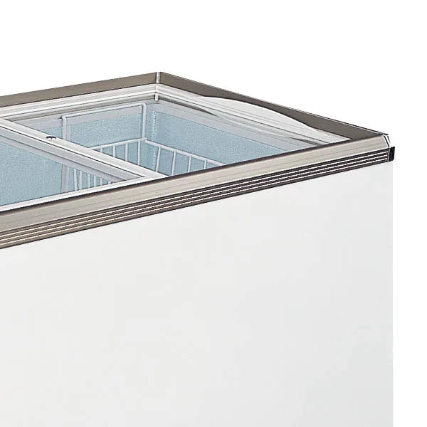 Omcan  FR-CN-0400 54" Ice Cream Display Chest Freezer with Flat Glass Top 12.6 Cu. ft - Continental Restaurant Equipment