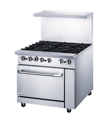 36" Restaurant Gas Range-IR36-4B-12G