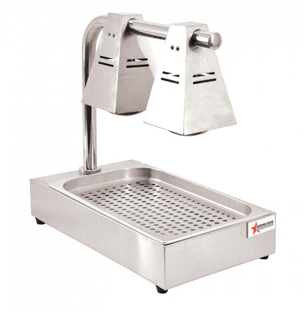 Double-bulb chip dump with tray and 275-watt infrared bulb item: 39601 - Continental Restaurant Equipment
